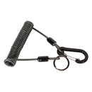 Salva Vara Espiral Anti-Perda com Mosquetão | Cordão de Segurança para Vara de Pesca