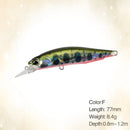 Isca Minnow Articulada 77mm Meia Água Nado Realista