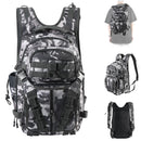 Mochila Impermeável 45L a 66L com Porta Varas, Compartimentos Modulares, Capa de Chuva e Grande Capacidade