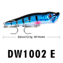 Isca Popper 93mm Superfície Alta Atratividade Premium