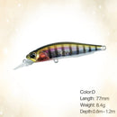 Isca Minnow Articulada 77mm Meia Água Nado Realista