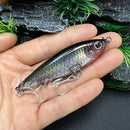 Isca Twitch Bait 70mm Meia Água Afundamento Lento 3D