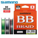 Linha Multifilamento Shimano BB Braid 4X PE 150m, 200m ou 300m | Alta Resistência