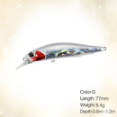Isca Minnow Articulada 77mm Meia Água Nado Realista