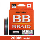 Linha Multifilamento Shimano BB Braid 4X PE 150m, 200m ou 300m | Alta Resistência