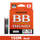 Linha Multifilamento Shimano BB Braid 4X PE 150m, 200m ou 300m | Alta Resistência