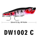 Isca Popper 93mm Superfície Alta Atratividade Premium