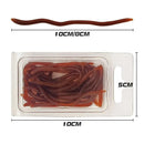 Kit Iscas Soft Minhoca Vermelha com Aroma Natural Ultra Atrativa