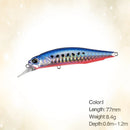 Isca Minnow Articulada 77mm Meia Água Nado Realista