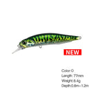 Isca Minnow Articulada 77mm Meia Água Nado Realista