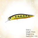 Isca Minnow Articulada 77mm Meia Água Nado Realista