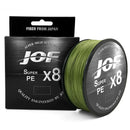 Linha Multifilamento JOF X8 PE 100m, 150m, 300m ou 500m | 8 Fios Trançados de Alta Resistência