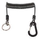 Salva Vara Espiral Anti-Perda com Mosquetão | Cordão de Segurança para Vara de Pesca